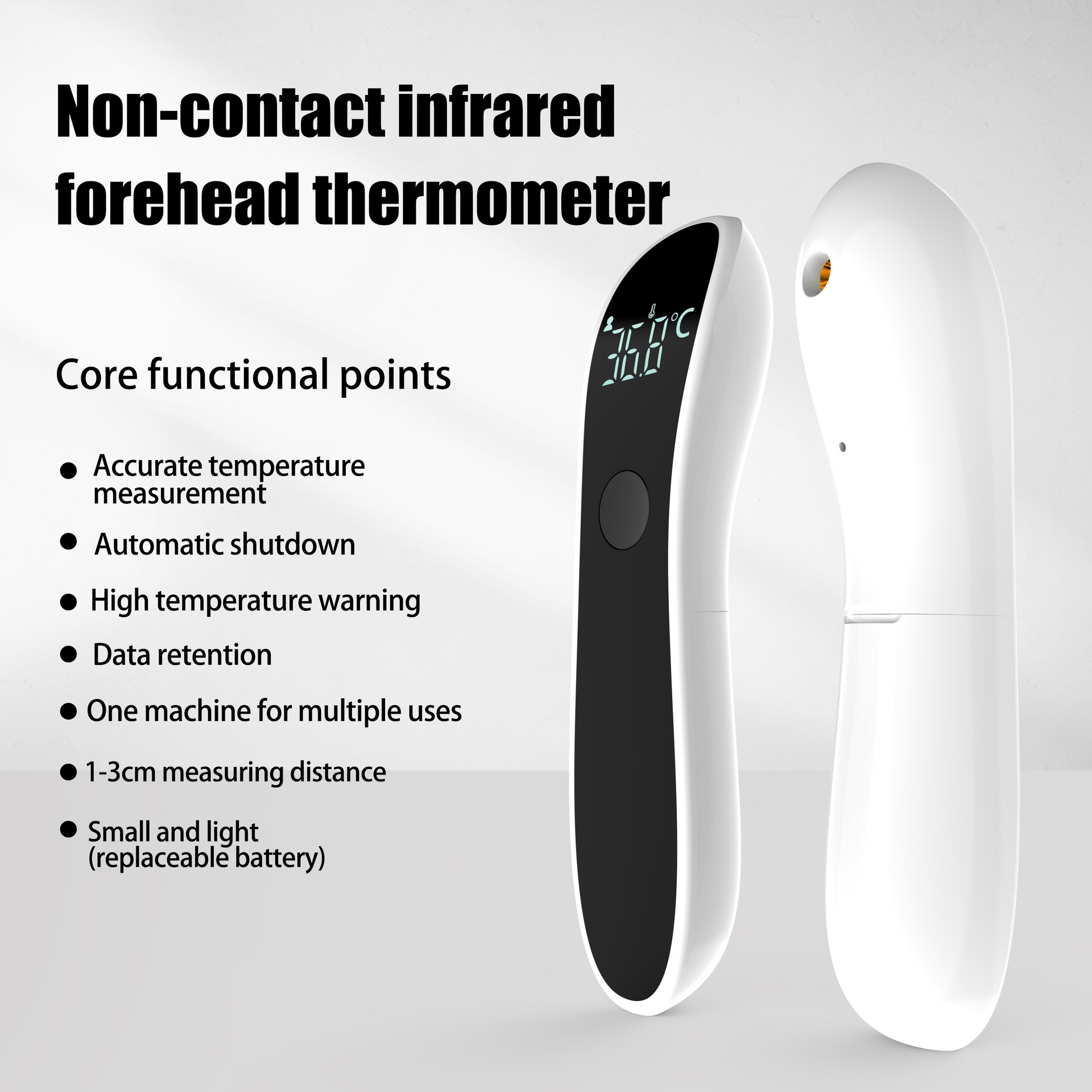 Industrial Laser Temperature - Infrarood koortsthermometer Medisch huishoudelijk digitaal LCD