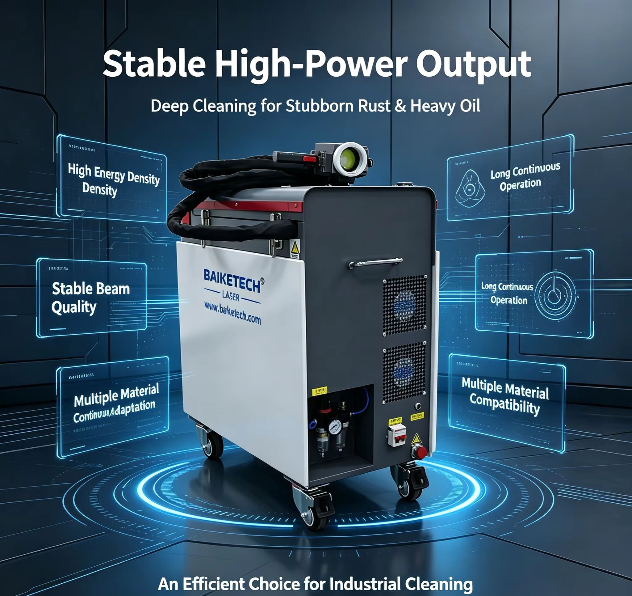 Kastmodel continue vezellaserr - Industrial Laser For Cleaning recensie en prijs