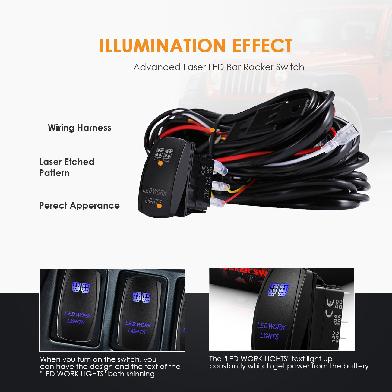 LED Lichtbalk Bedradingset 14A - Industrial Laser Beam recensie en prijs