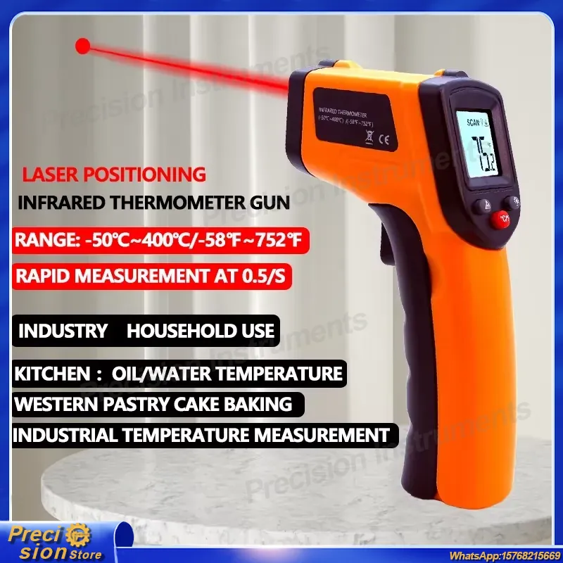 Infraroodthermometerpistool Co - Industrial Laser Temperature recensie en prijs